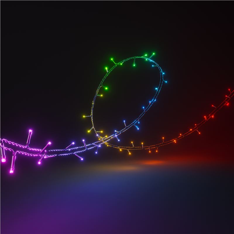 Chytré žárovky na stromeček Nanoleaf Essentials Smart Holiday String Lights 20 m - bonami.click