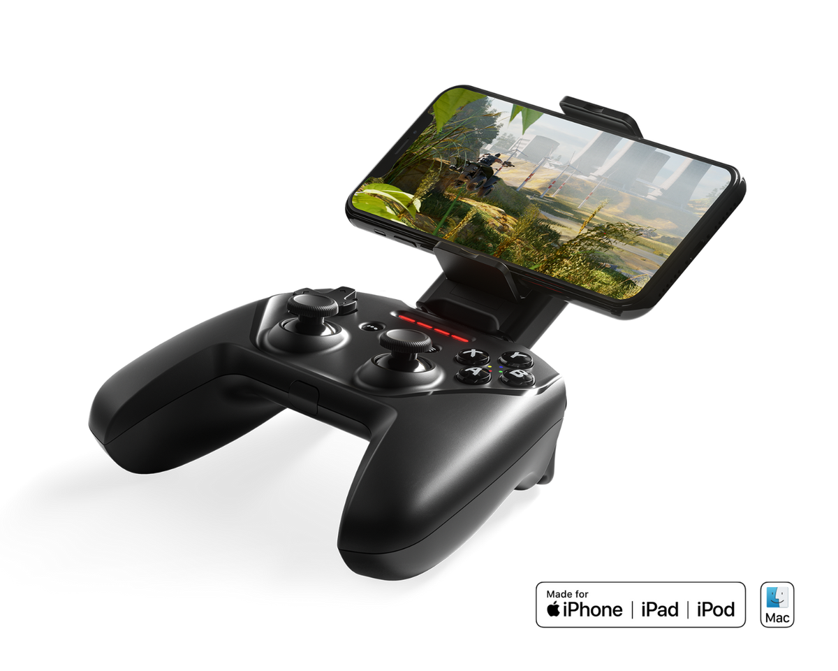 Herní ovladač SteelSeries Nimbus+ Wireless G s držákem pro telefon - bonami.click