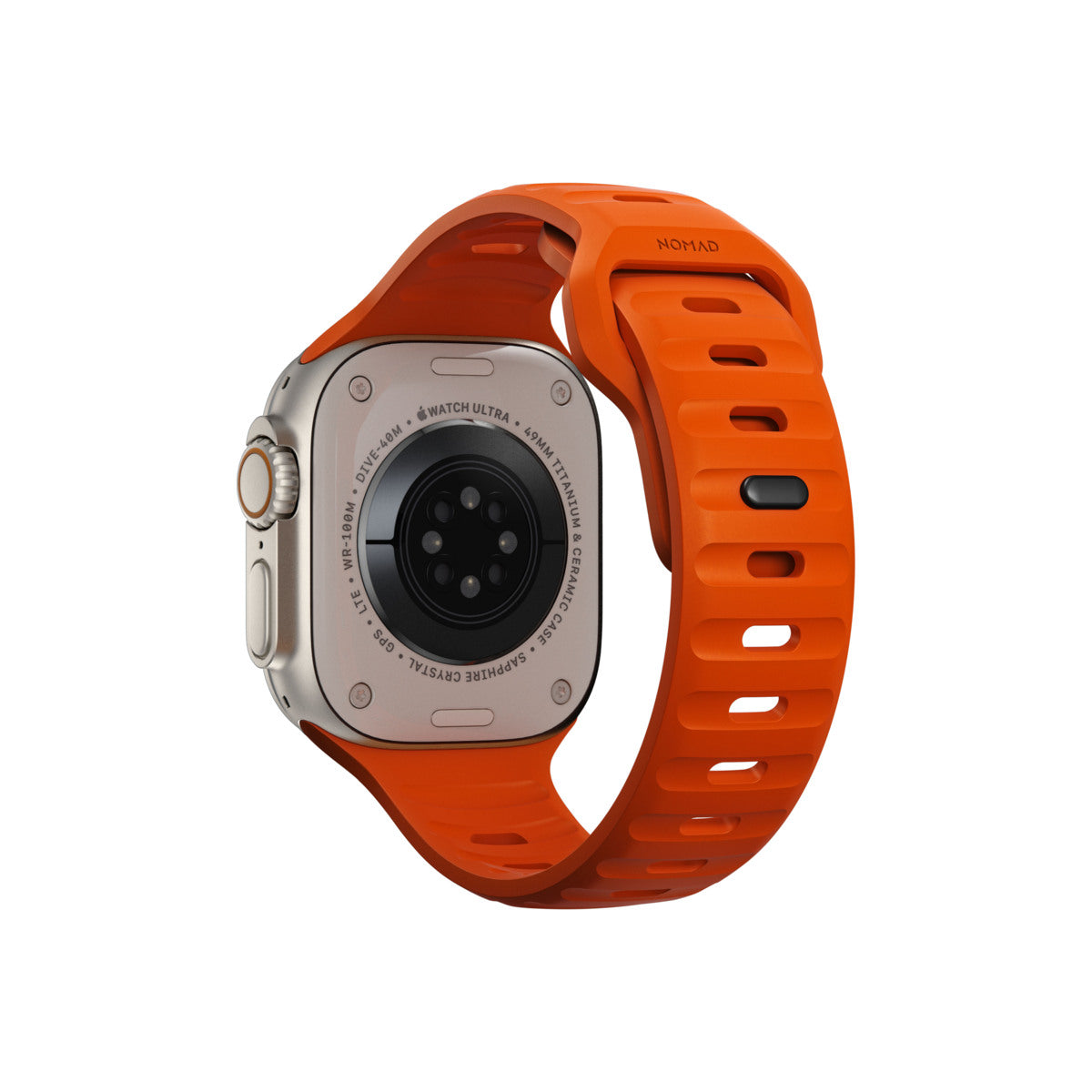 Řemínek pro Apple Watch 42/44/45/49 mm Nomad Sport Strap - oranžový - bonami.click