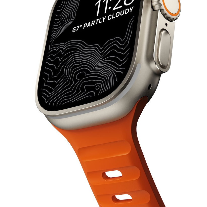 Řemínek pro Apple Watch 42/44/45/49 mm Nomad Sport Strap - oranžový - bonami.click