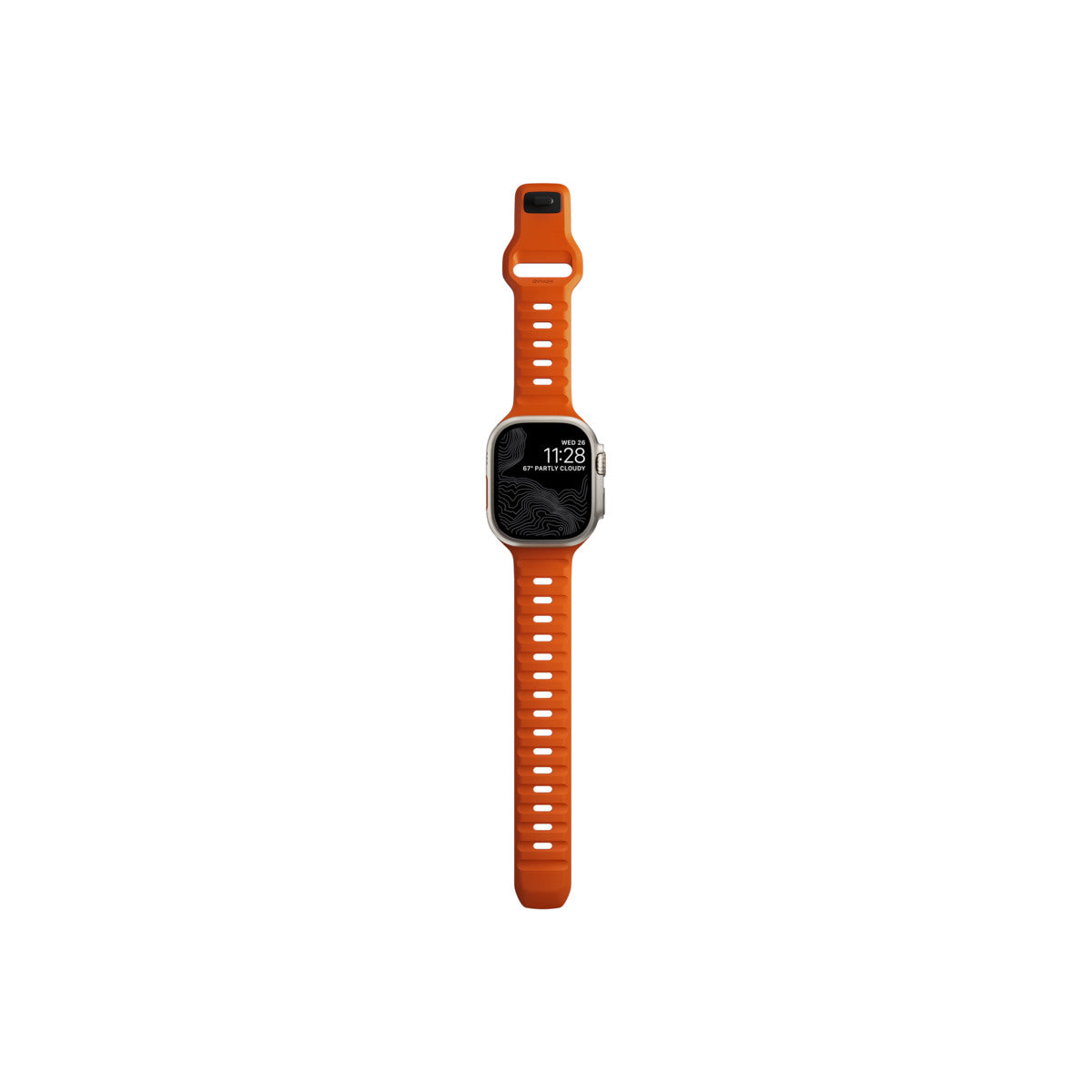 Řemínek pro Apple Watch 42/44/45/49 mm Nomad Sport Strap - oranžový - bonami.click