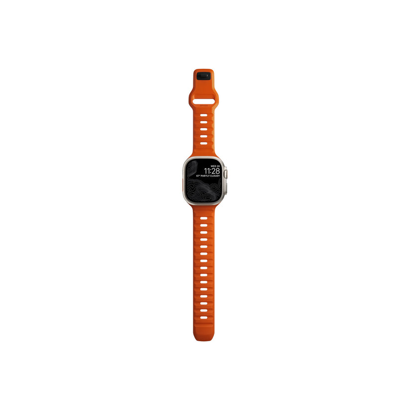 Řemínek pro Apple Watch 42/44/45/49 mm Nomad Sport Strap - oranžový - bonami.click