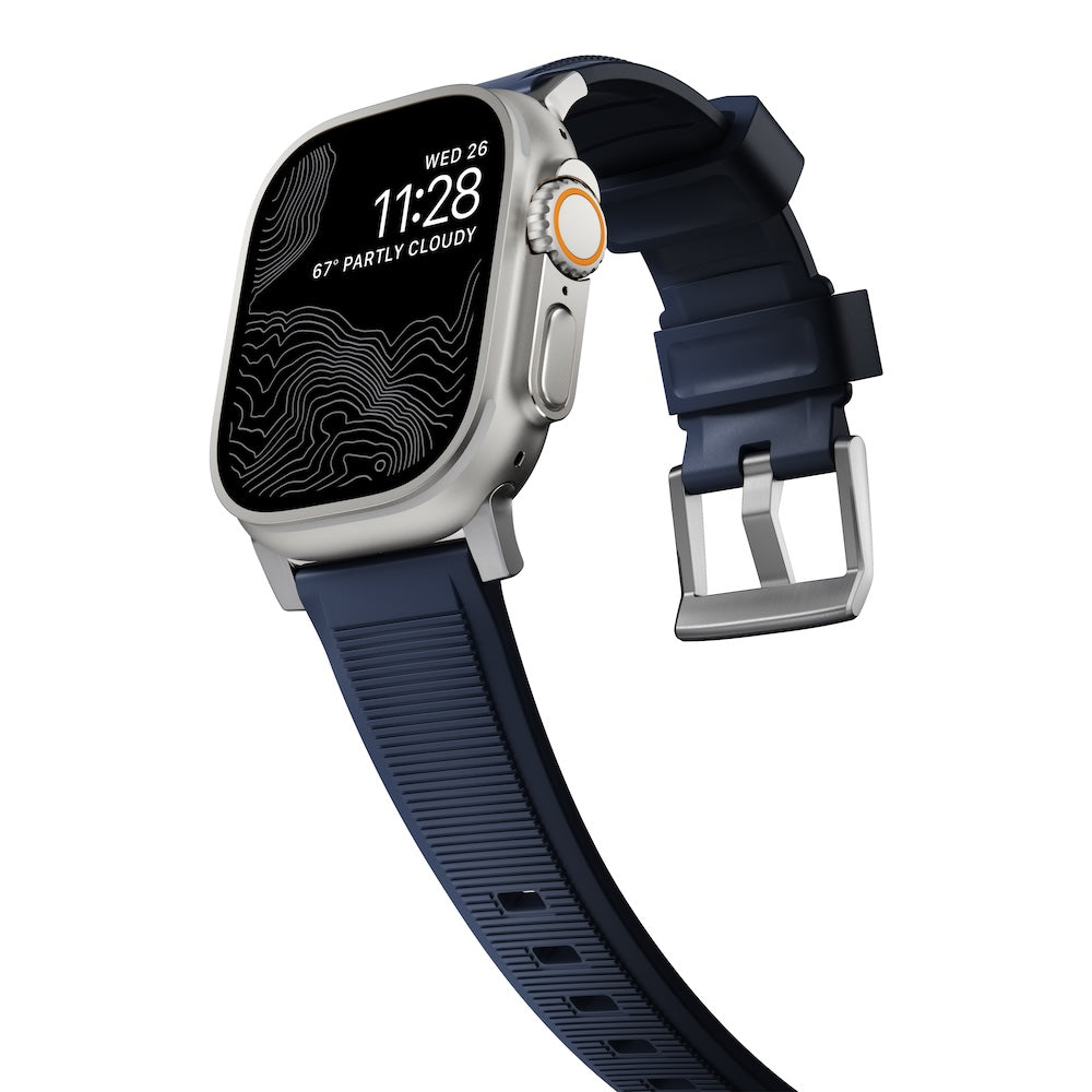 Řemínek pro Apple Watch 42/44/45/49 mm Nomad Rugged Strap - modrý - bonami.click