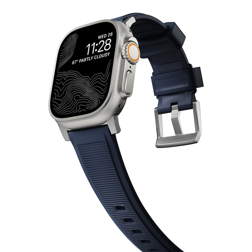 Řemínek pro Apple Watch 42/44/45/49 mm Nomad Rugged Strap - modrý - bonami.click