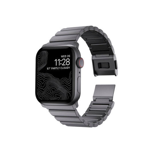 Hliníkový řemínek pro Apple Watch Nomad - vesmírně šedý - bonami.click