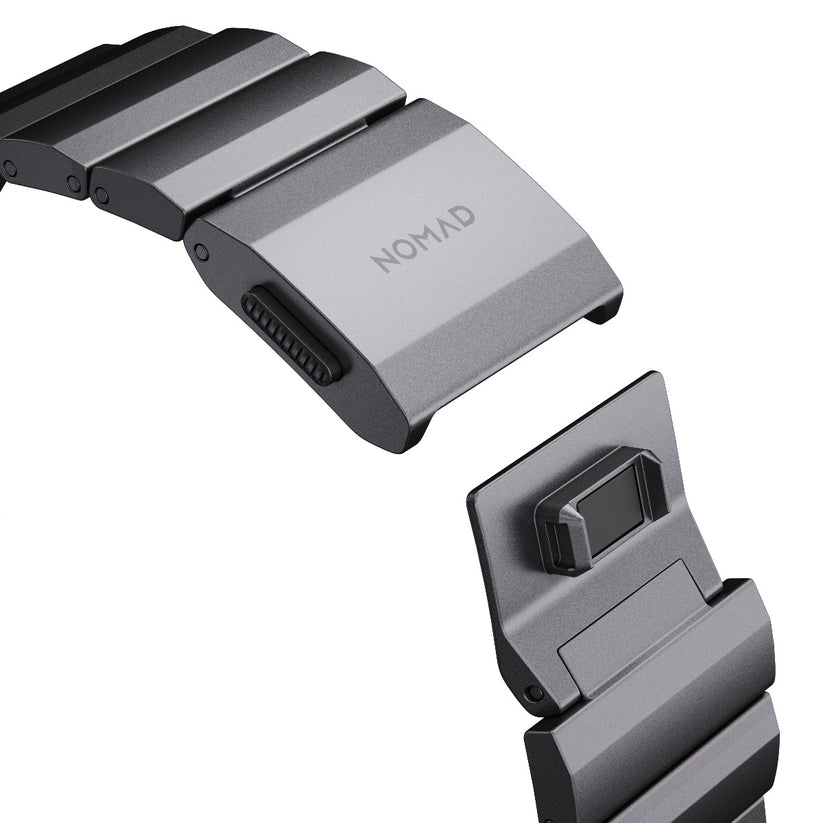 Hliníkový řemínek pro Apple Watch Nomad - vesmírně šedý - bonami.click