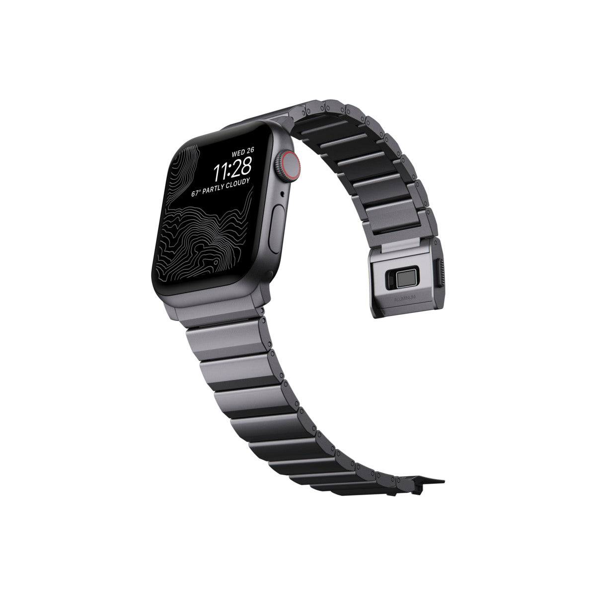 Hliníkový řemínek pro Apple Watch Nomad - vesmírně šedý - bonami.click
