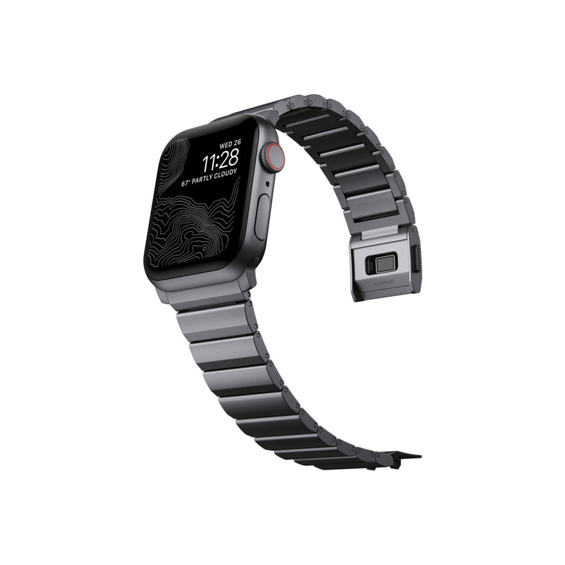 Hliníkový řemínek pro Apple Watch Nomad - vesmírně šedý - bonami.click