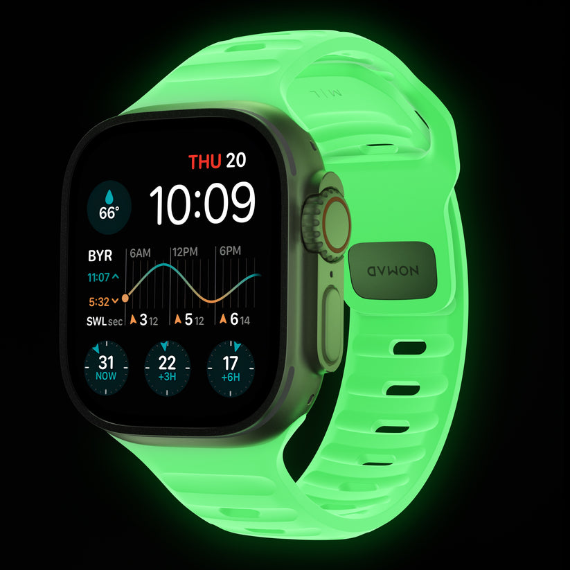 Řemínek pro Apple Watch 42/44/45/49 mm Nomad Sport Strap Glow 2.0 - bonami.click