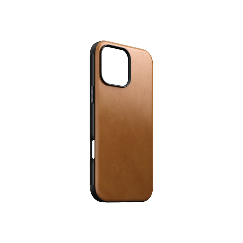 Kožený MagSafe kryt pro iPhone 16 Pro Max Nomad Modern - béžový - bonami.click