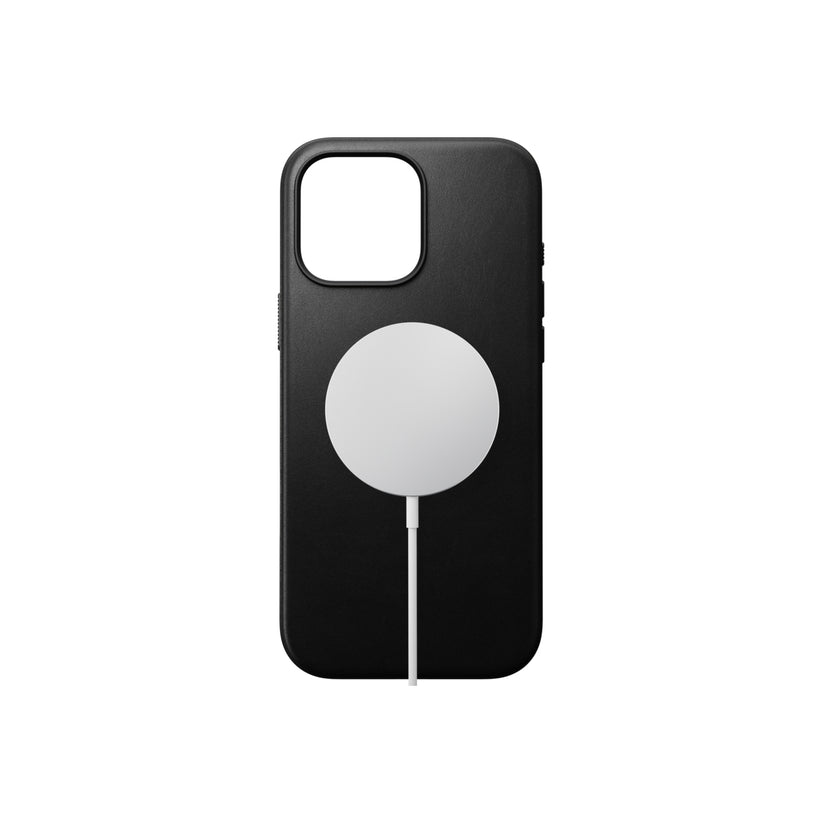Kožený kryt pro iPhone 16 Pro Max Nomad Modern - černý - bonami.click