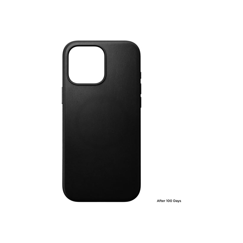 Kožený kryt pro iPhone 16 Pro Max Nomad Modern - černý - bonami.click