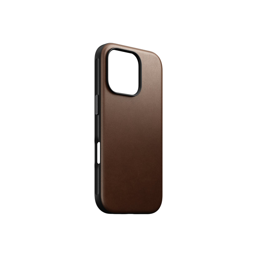 Kožený kryt pro iPhone 16 Pro Nomad Modern - hnědý - bonami.click