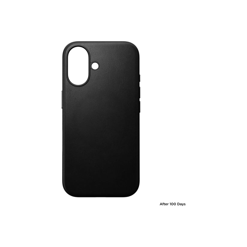 Kožený kryt pro iPhone 16 Nomad Modern - černý - bonami.click