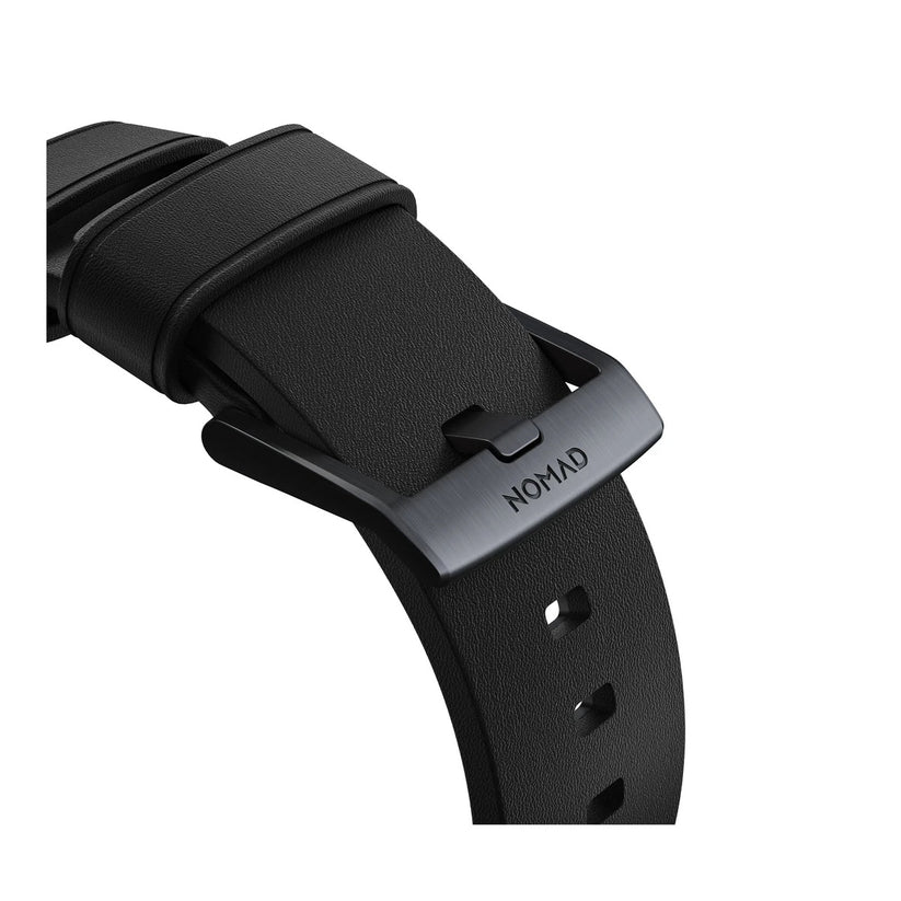 Řemínek pro Apple Watch 42/44/45/49 mm Nomad Active Strap Pro - černý s černou přezkou - bonami.click