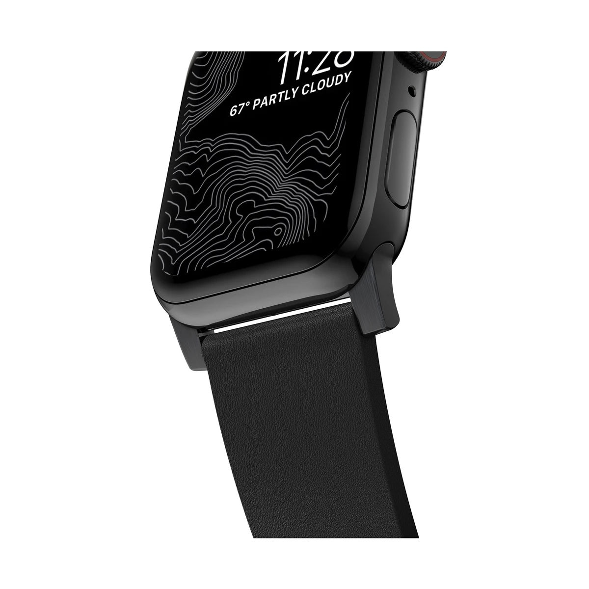 Řemínek pro Apple Watch 42/44/45/49 mm Nomad Active Strap Pro - černý s černou přezkou - bonami.click