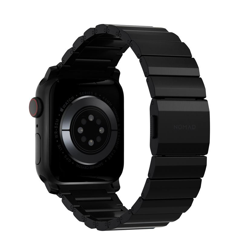 Titanový řemínek pro Apple Watch 42/44/45/49 mm Nomad Titanium - černý - bonami.click