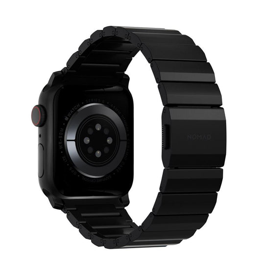 Titanový řemínek pro Apple Watch 42/44/45/49 mm Nomad Titanium - černý - bonami.click