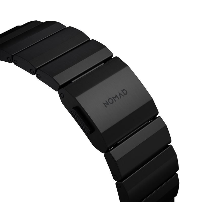 Titanový řemínek pro Apple Watch 42/44/45/49 mm Nomad Titanium - černý - bonami.click