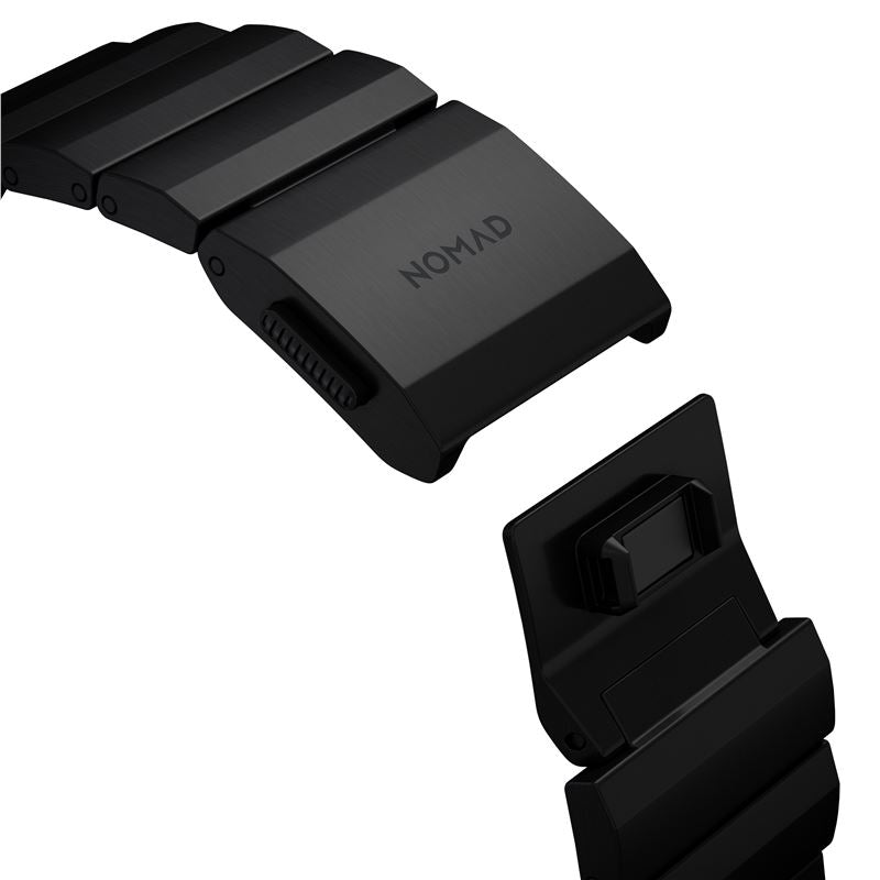 Titanový řemínek pro Apple Watch 42/44/45/49 mm Nomad Titanium - černý - bonami.click