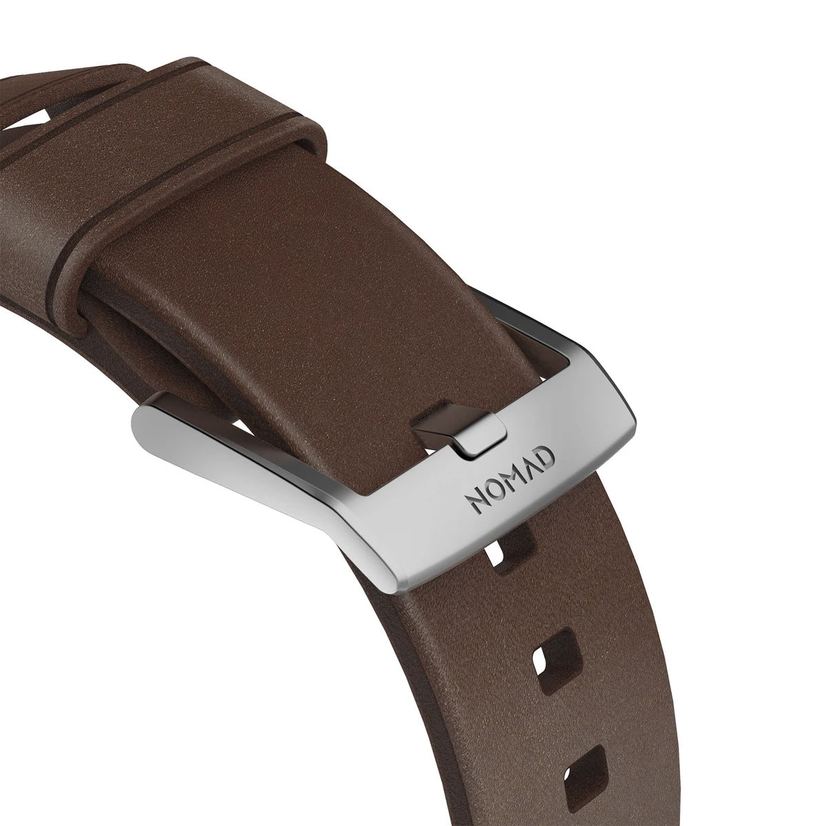 Řemínek pro Apple Watch 42/44/45/49 mm Nomad kožený - stříbrný - bonami.click