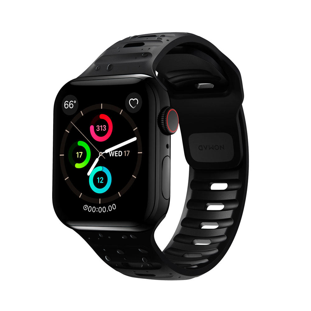 Řemínek na Apple Watch 44/42/45/49 mm Nomad Sport Strap vel. M/L - černý - bonami.click