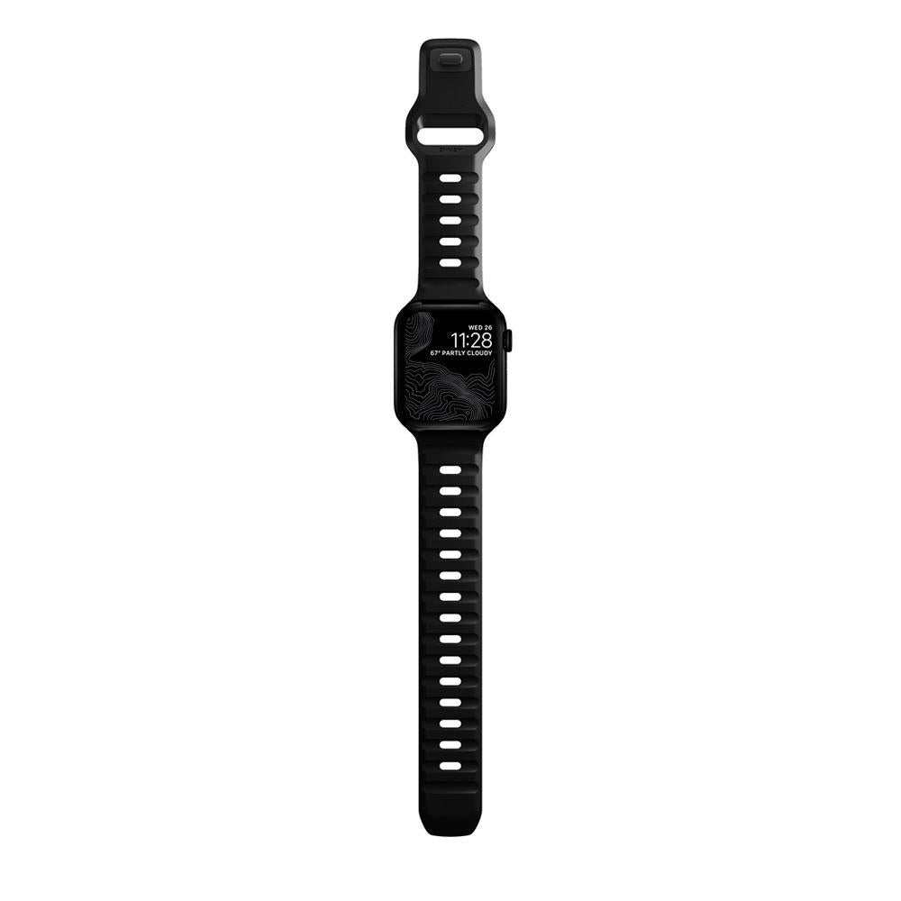 Řemínek na Apple Watch 44/42/45/49 mm Nomad Sport Strap vel. M/L - černý - bonami.click