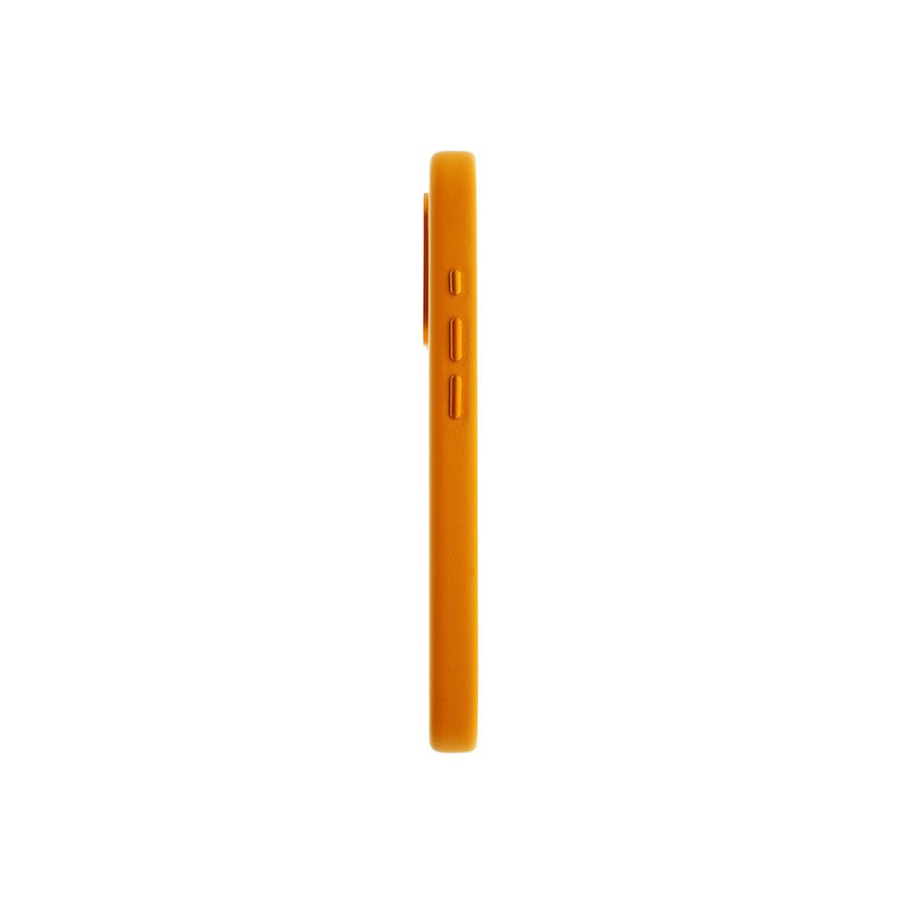 Kožený MagSafe kryt pro iPhone 16 Pro Dviced – oranžový - bonami.click