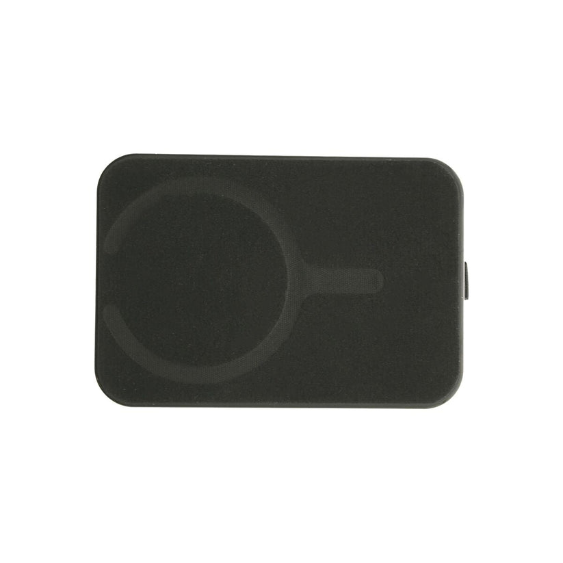 Skládací kožená MagSafe peněženka Dviced s podstavcem – černá - bonami.click