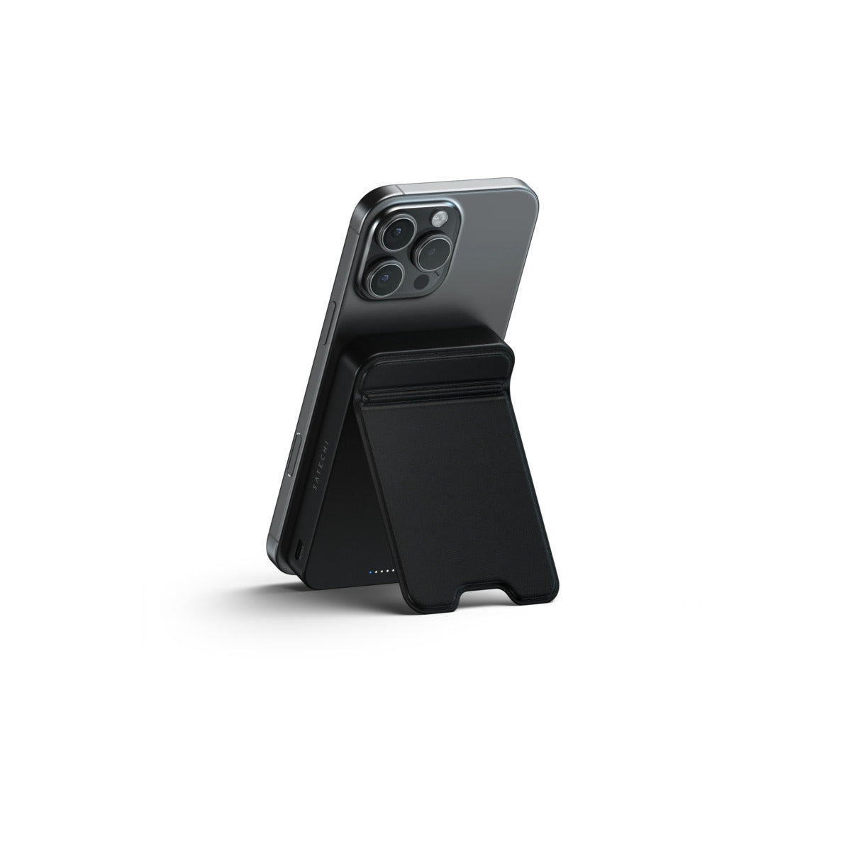 Magnetická powerbanka Satechi OntheGo Qi2 10000 mAh se stojánkem - černá