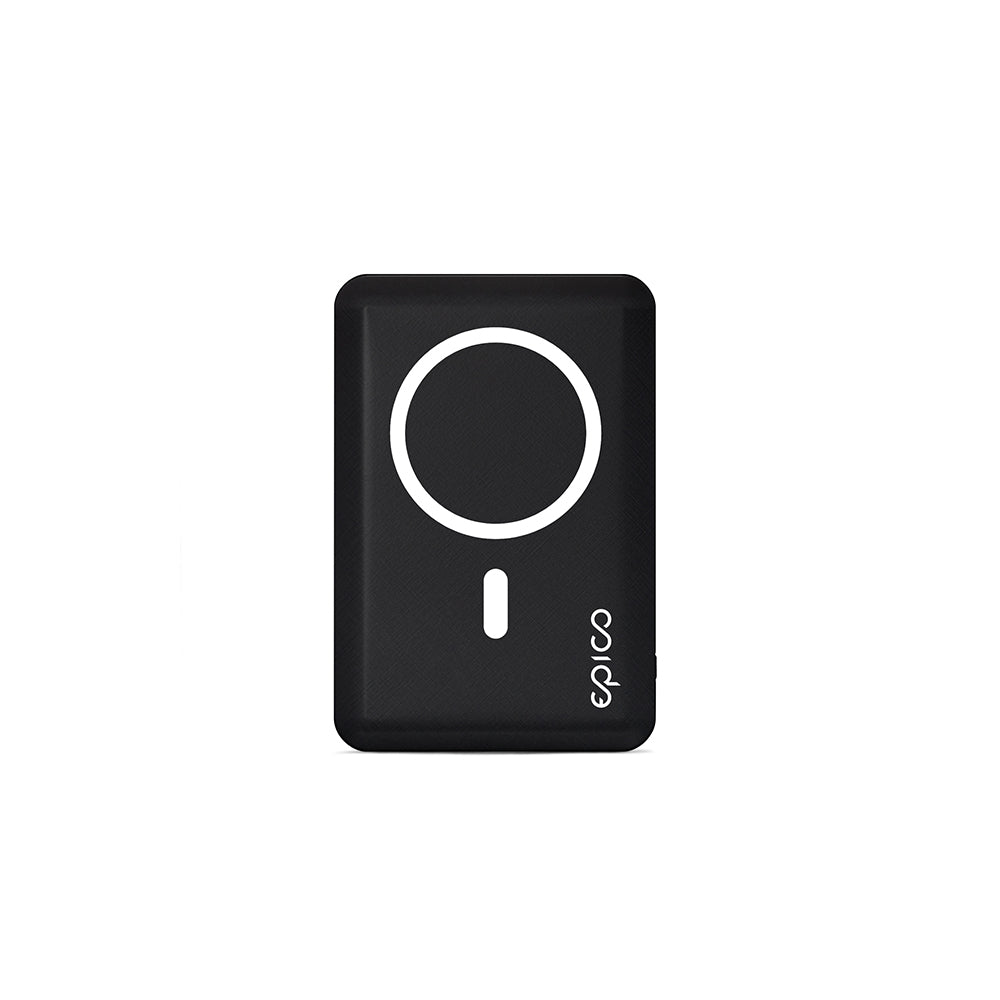 Bezdrátová powerbanka Epico s podporou MagSafe 5000mAh - černá - bonami.click