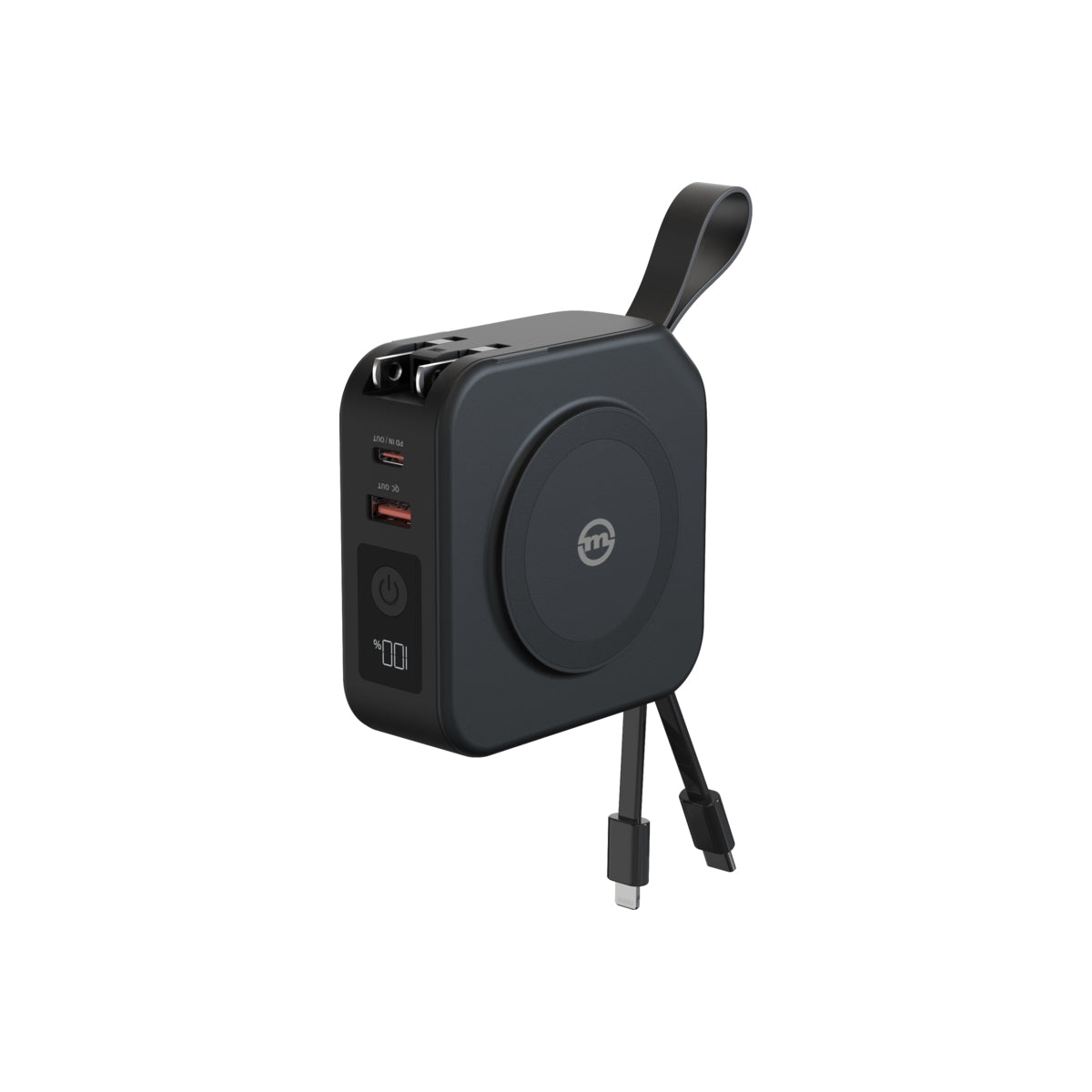 Cestovní nabíječka s powerbankou Mobile Origin 10 000 mAh - černá - bonami.click