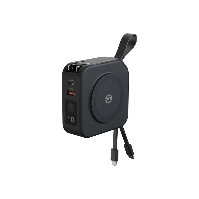 Cestovní nabíječka s powerbankou Mobile Origin 10 000 mAh - černá - bonami.click