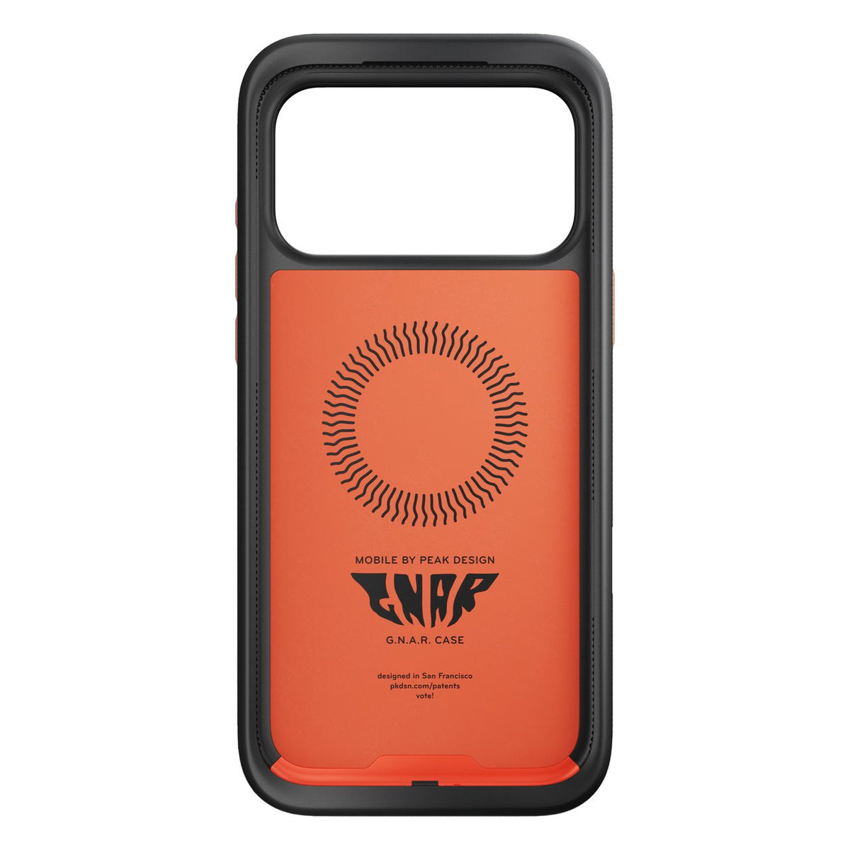 Kryt pro iPhone 17 Pro Max Peak Design Mobile GNAR Case - korálově červený