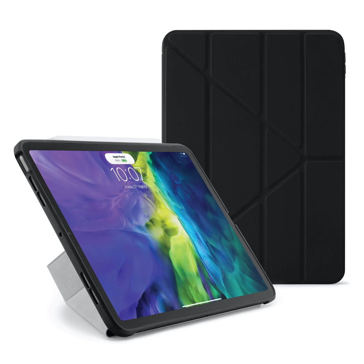 Pouzdro Pipetto Origami pro iPad Air 4 10.9" (2020) - černé - bonami.click