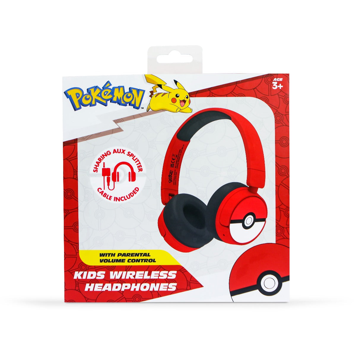 Dětská bezdrátová sluchátka OTL Poké Ball - bonami.click