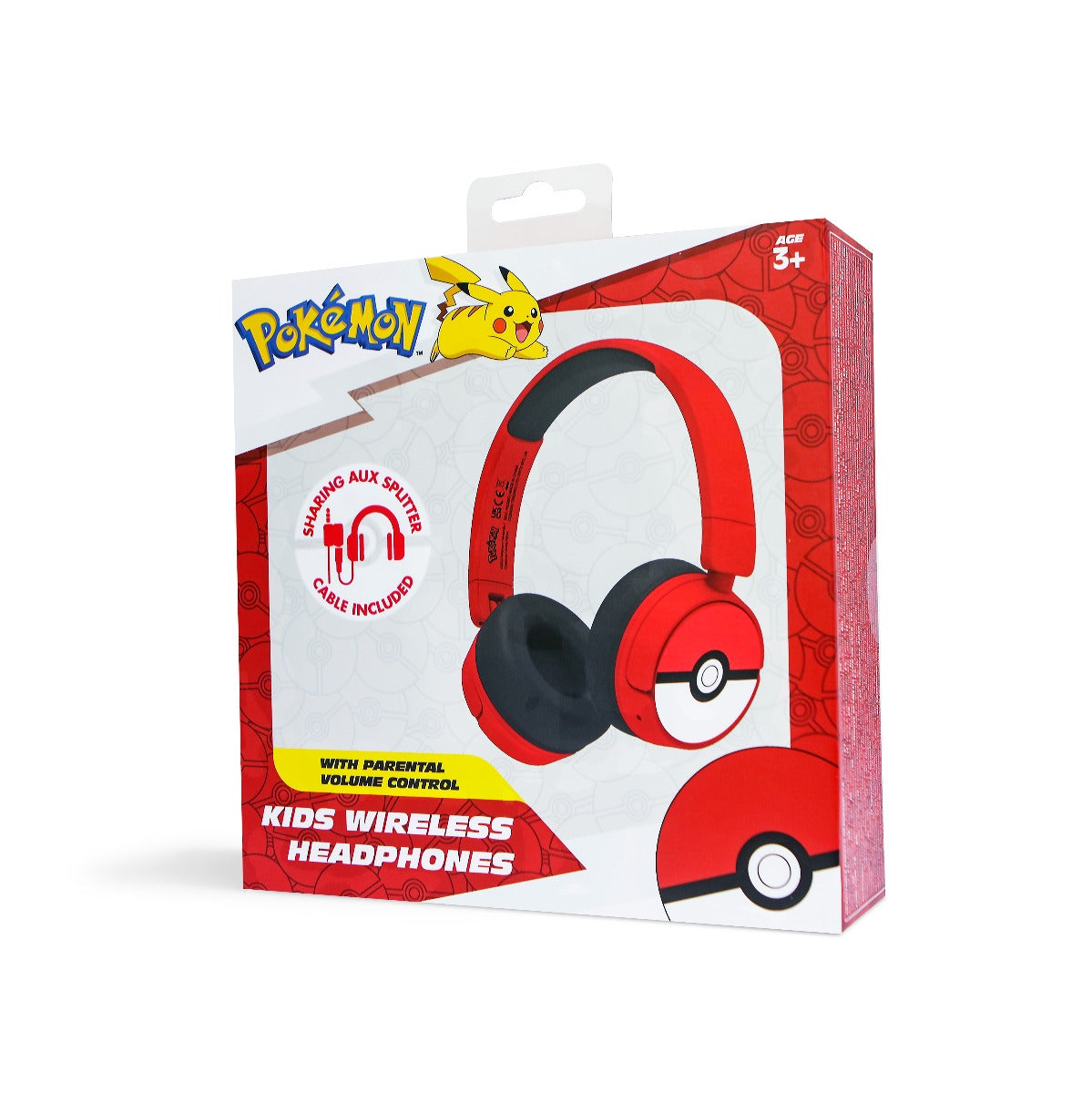 Dětská bezdrátová sluchátka OTL Poké Ball - bonami.click