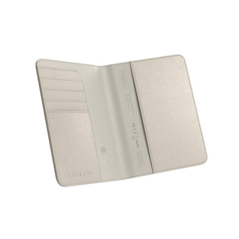 Pouzdro na pas z veganské kůže Satechi FindAll Passport Cover s RFID - světlé
