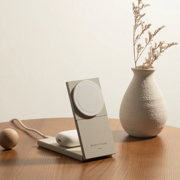Bezdrátová nabíječka Native Union Rise 2-in-1 Qi2 - černá - bonami.click
