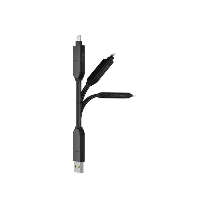 Nabíjecí kabel 6v1 Rolling Square inCharge XL - černý - bonami.click
