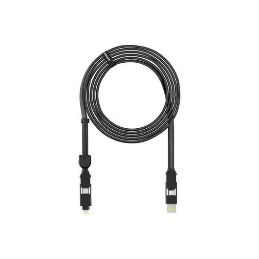 3m nabíjecí kabel 6v1 Rolling Square inCharge XL - černý - bonami.click