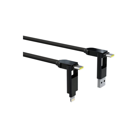 2m nabíjecí kabel 6v1 Rolling Square inCharge XL - černý - bonami.click