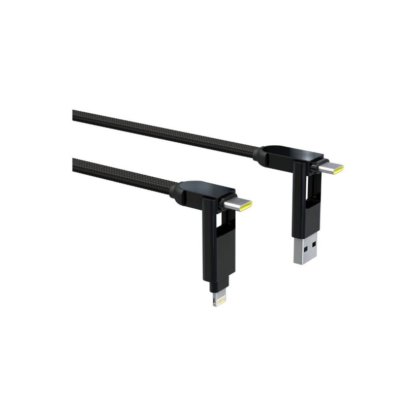 3m nabíjecí kabel 6v1 Rolling Square inCharge XL - černý - bonami.click