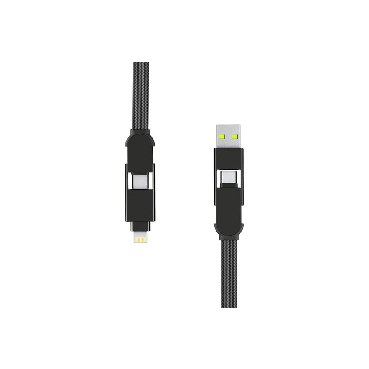 30cm nabíjecí kabel 6v1 Rolling Square inCharge XL - černý - bonami.click