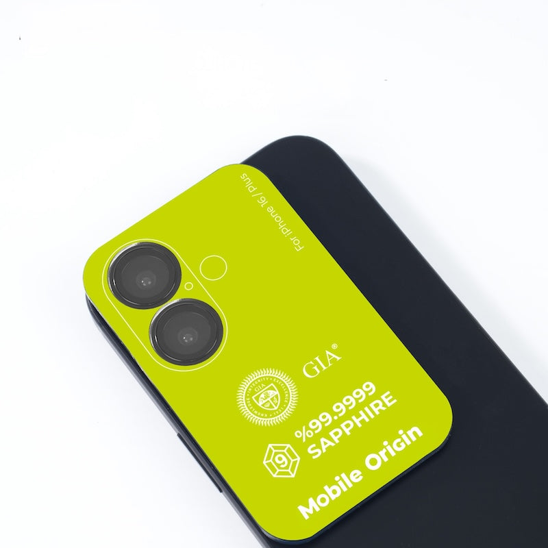 Safírové sklo na čočky pro iPhone 16/16 Plus Mobile Origin - černé - bonami.click