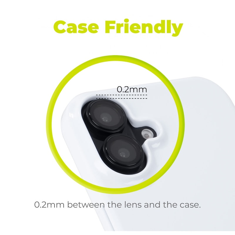 Safírové sklo na čočky pro iPhone 16/16 Plus Mobile Origin - černé - bonami.click