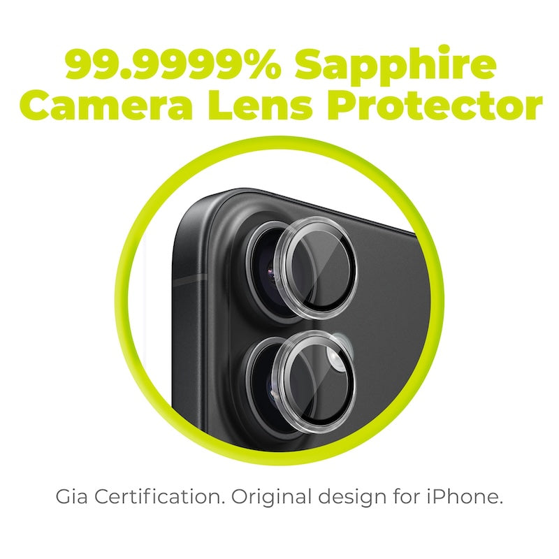 Safírové sklo na čočky pro iPhone 16/16 Plus Mobile Origin - průhledné - bonami.click