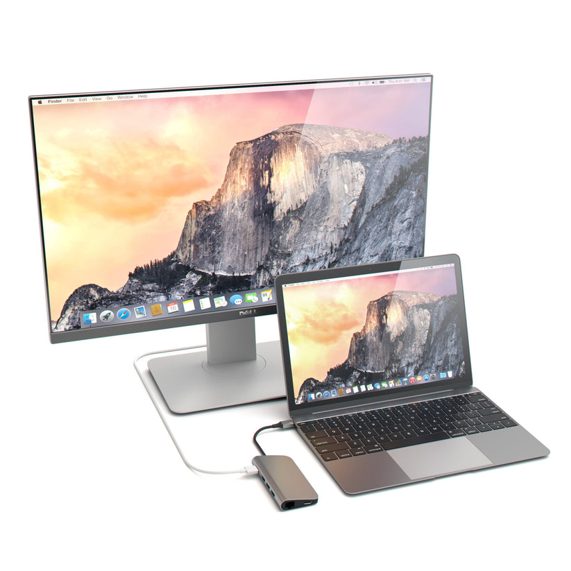 Hliníkový víceportový USB-C adaptér Satechi - vesmírně šedý - bonami.click