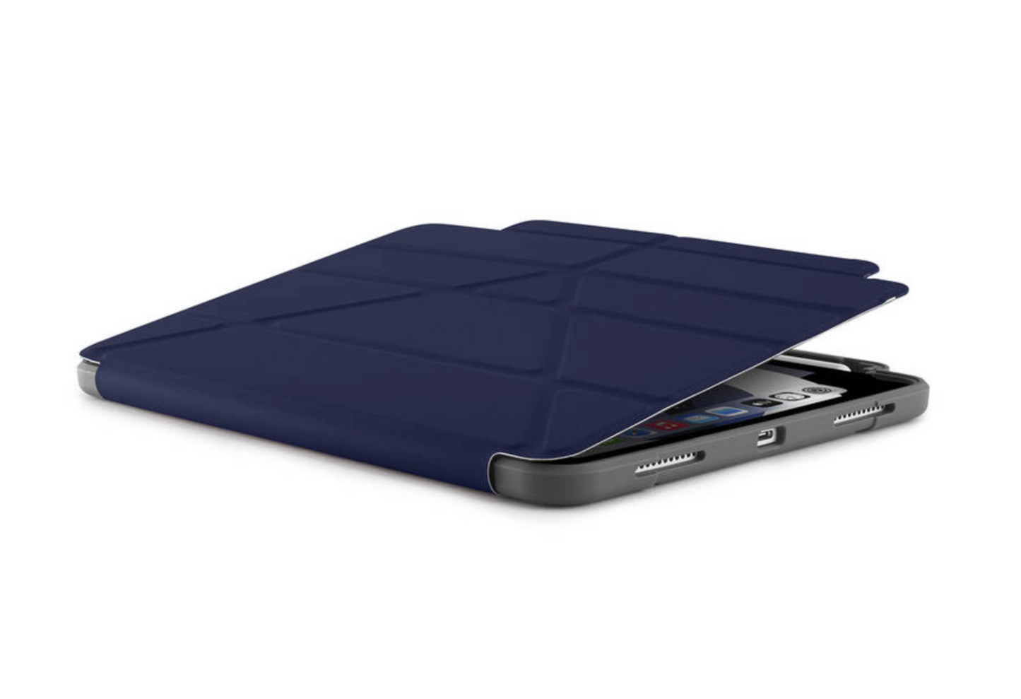 Obal na iPad Air 10.9 (2020) Pipetto Origami Pencil Shield - námořní modrá - bonami.click