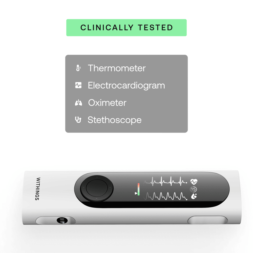 Zdravotní monitor Withings 4v1 BeamO – bílý - bonami.click
